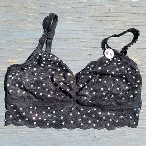 Victorias Secret PINK Floral Lace Bralette *BLING*